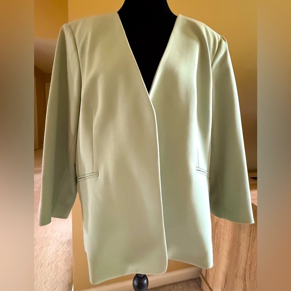 Calvin Klein Women's Mint Green Blazer